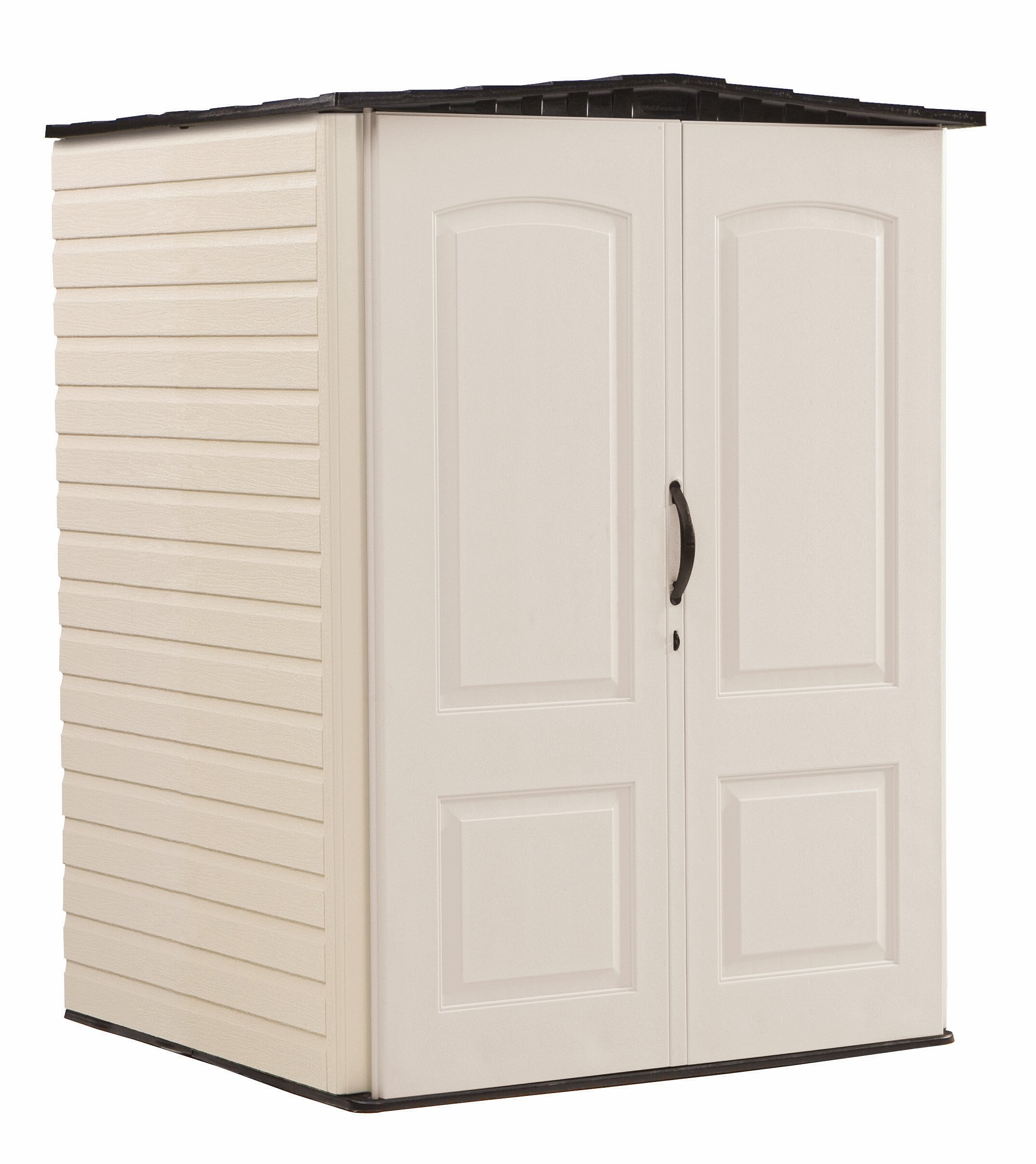 4'4" x 4'8" Rubbermaid Outdoor Vertical Storage Shed (Beige) $363 + Free Shipping