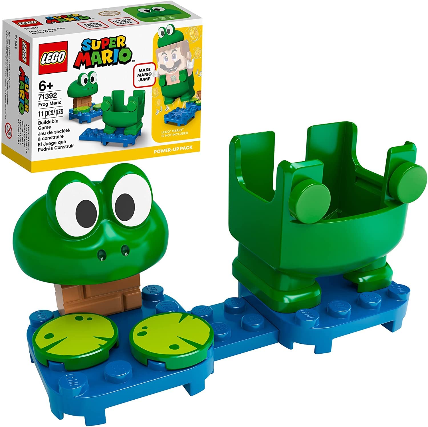 11-Piece LEGO Super Mario Frog Mario Power-Up Pack Building Kit $7 + Free Shipping w/ Prime or on $35+