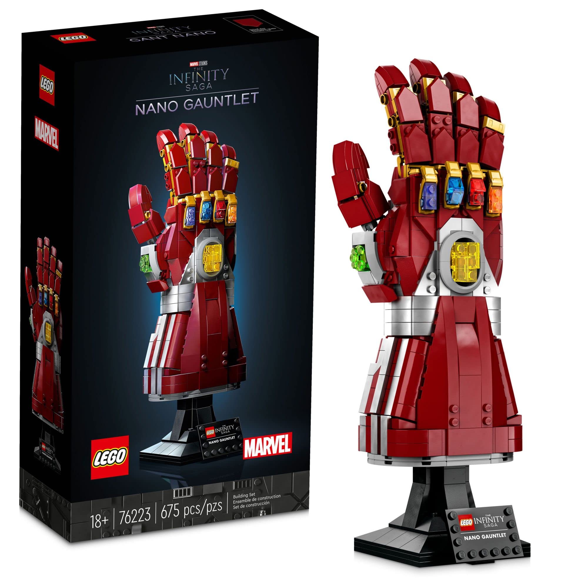 675-Piece LEGO Marvel Iron Man Nano Gauntlet Building Set $49 + Free ...