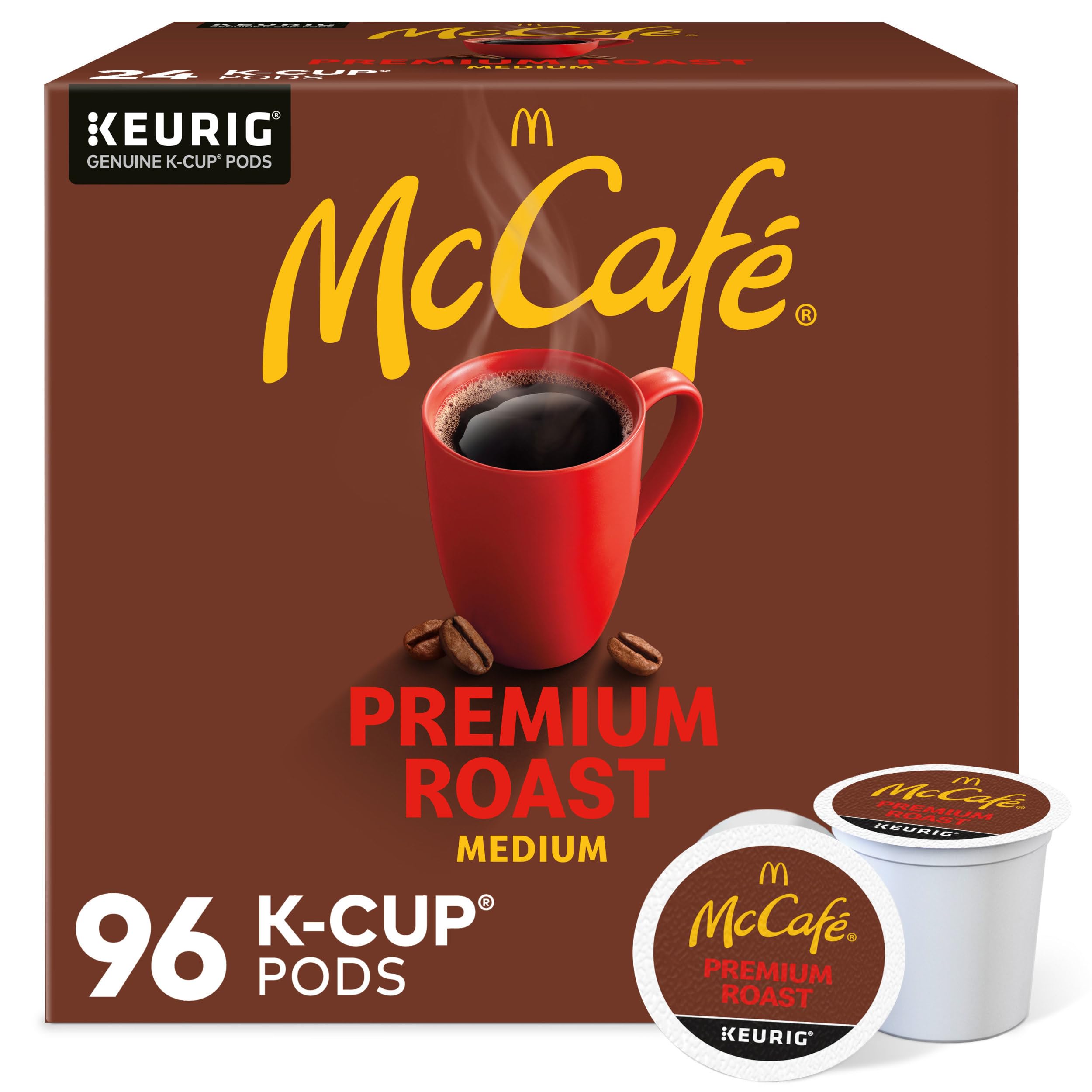 96-Count McCafé Keurig Single Serve K-Cup Pods (Premium Roast) $28.49 + Free Shipping w/ Prime or on $35+