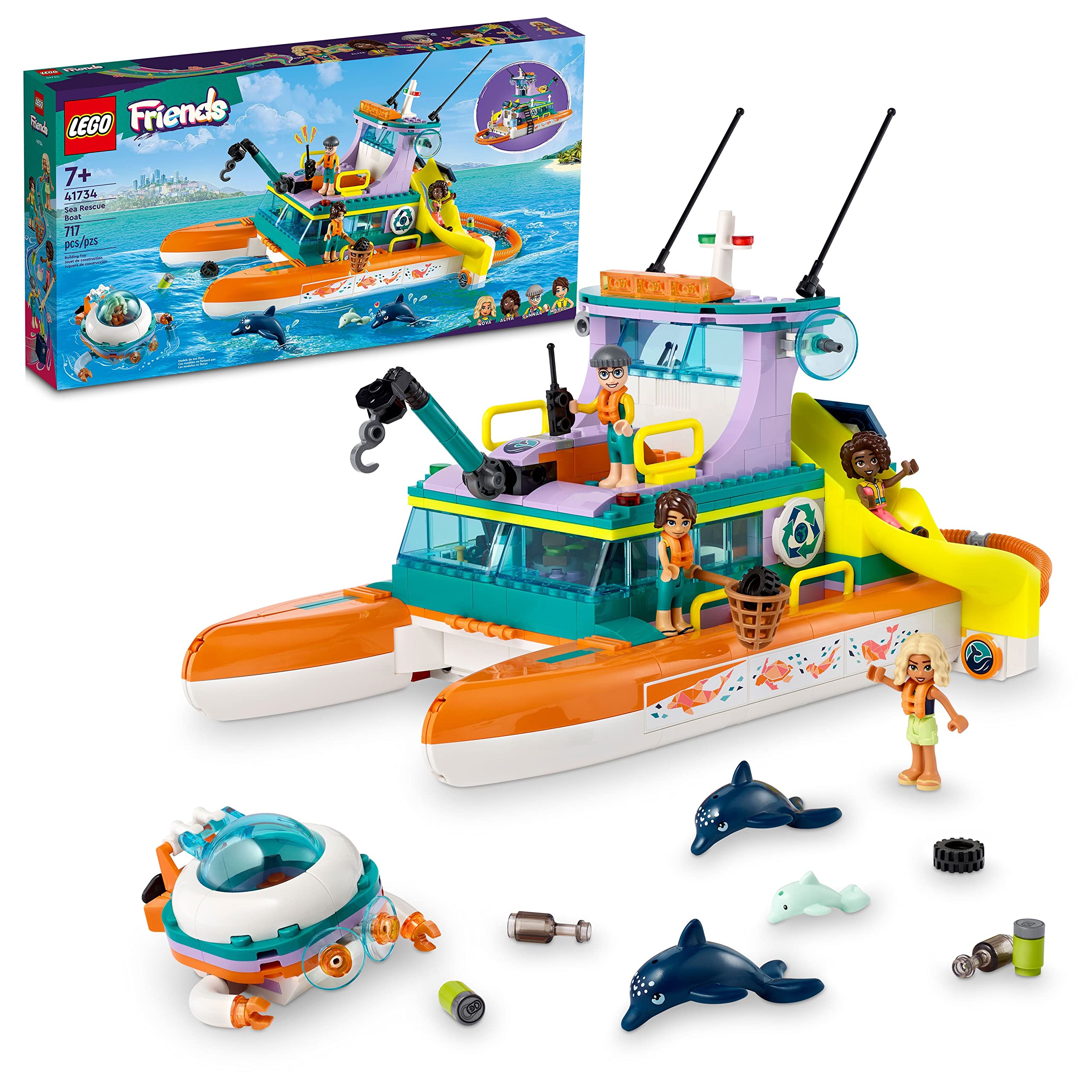717-Piece LEGO Friends Sea Rescue Boat $52.80 + Free Shipping