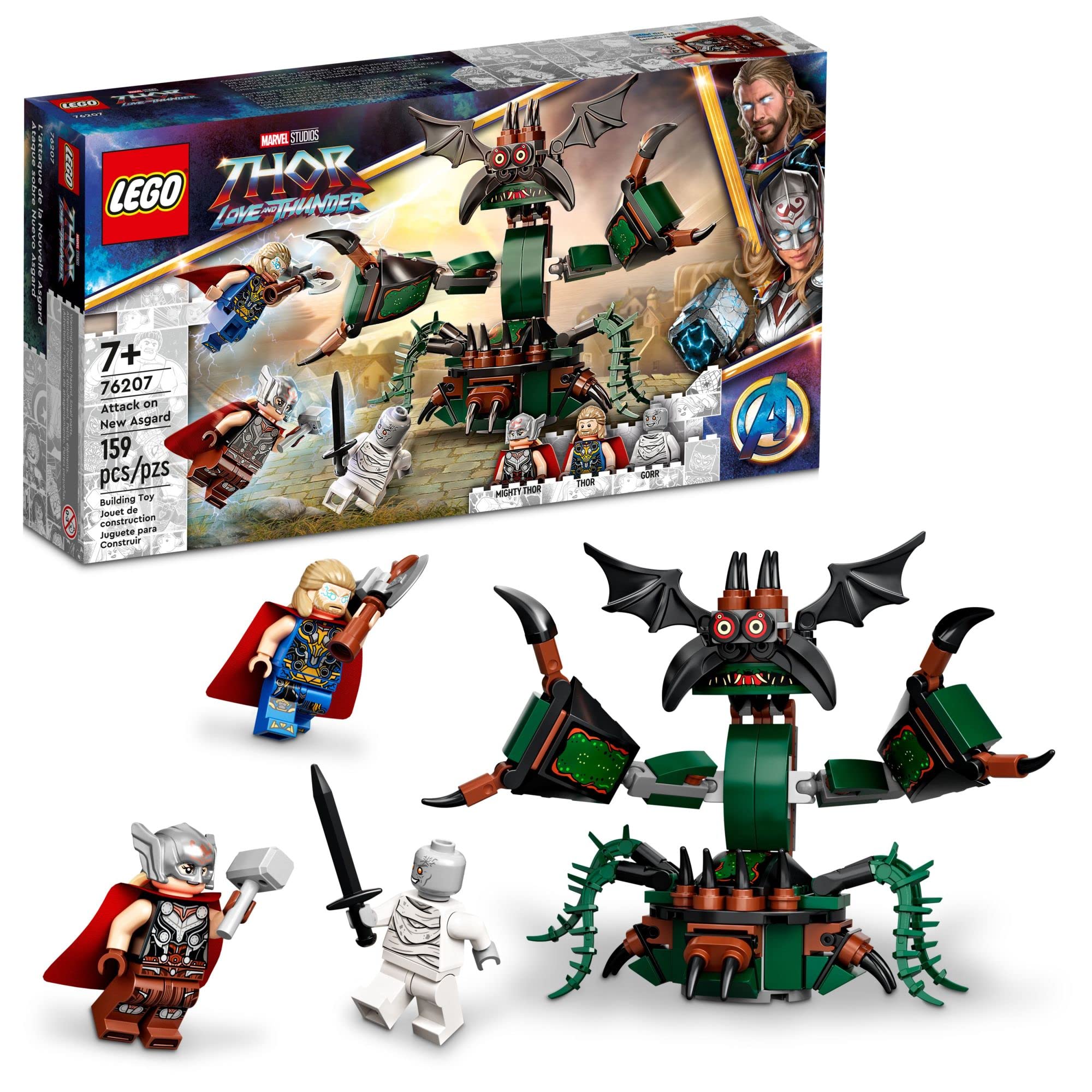159-Piece LEGO Marvel Attack on New Asgard Thor & Monster Set $12 + Free Shipping w/ Prime or on orders $35+