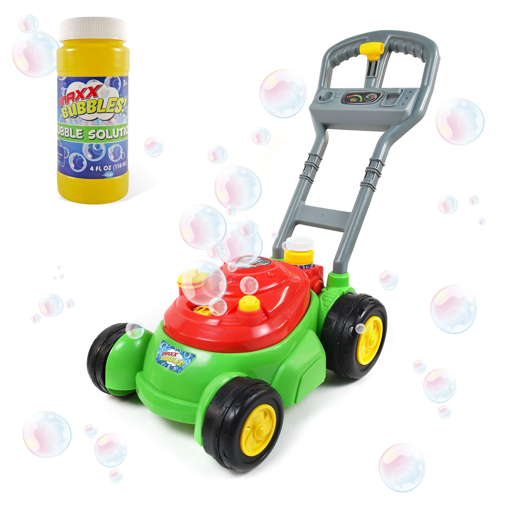 Maxx Bubbles Deluxe Bubble Lawn Mower Toy w/ 4oz Bubble Solution $11 + Free Shipping w/ Prime or on $35+