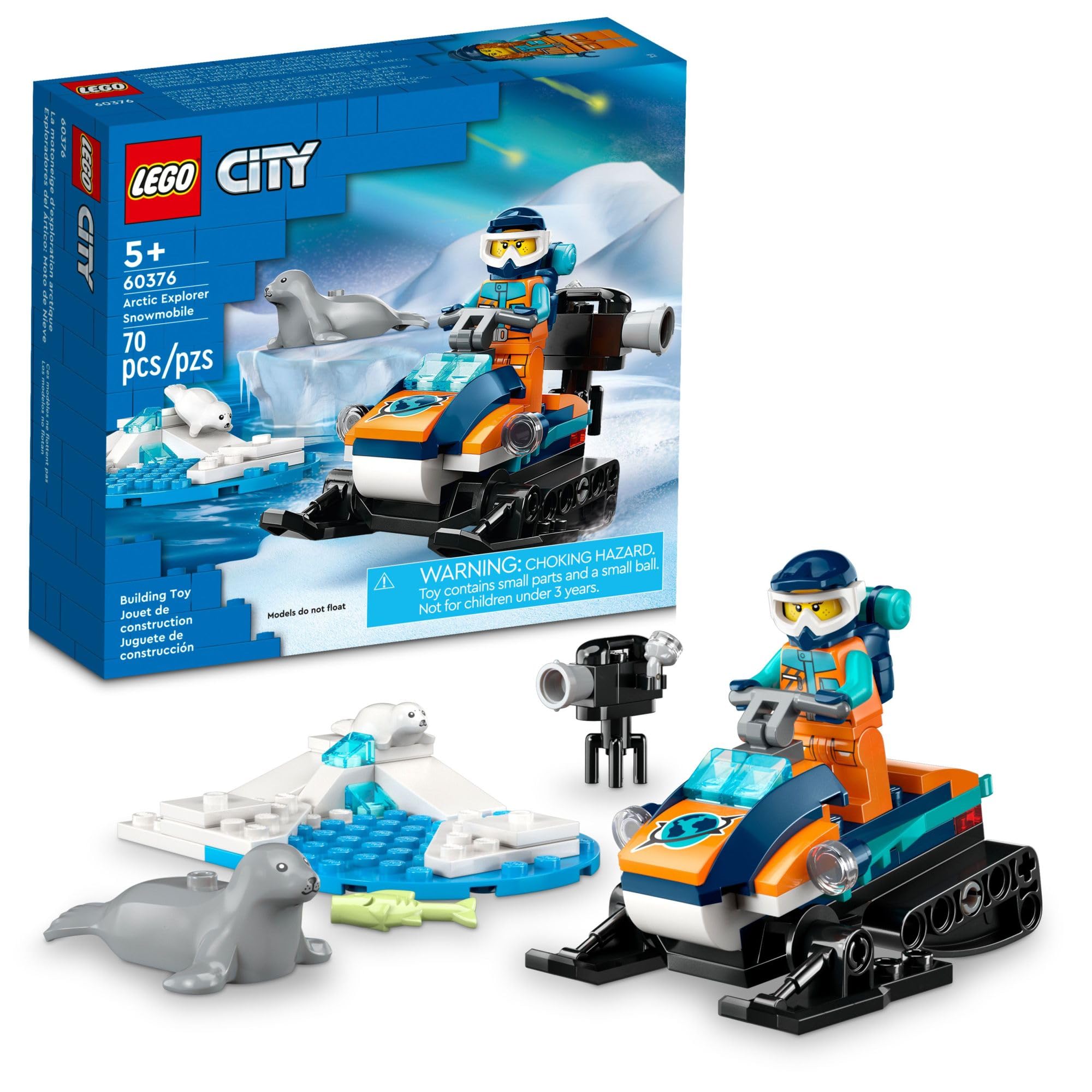 70-Piece LEGO City Arctic Explorer Snowmobile $5.50 + Free Shipping w/ Walmart+ or $35+