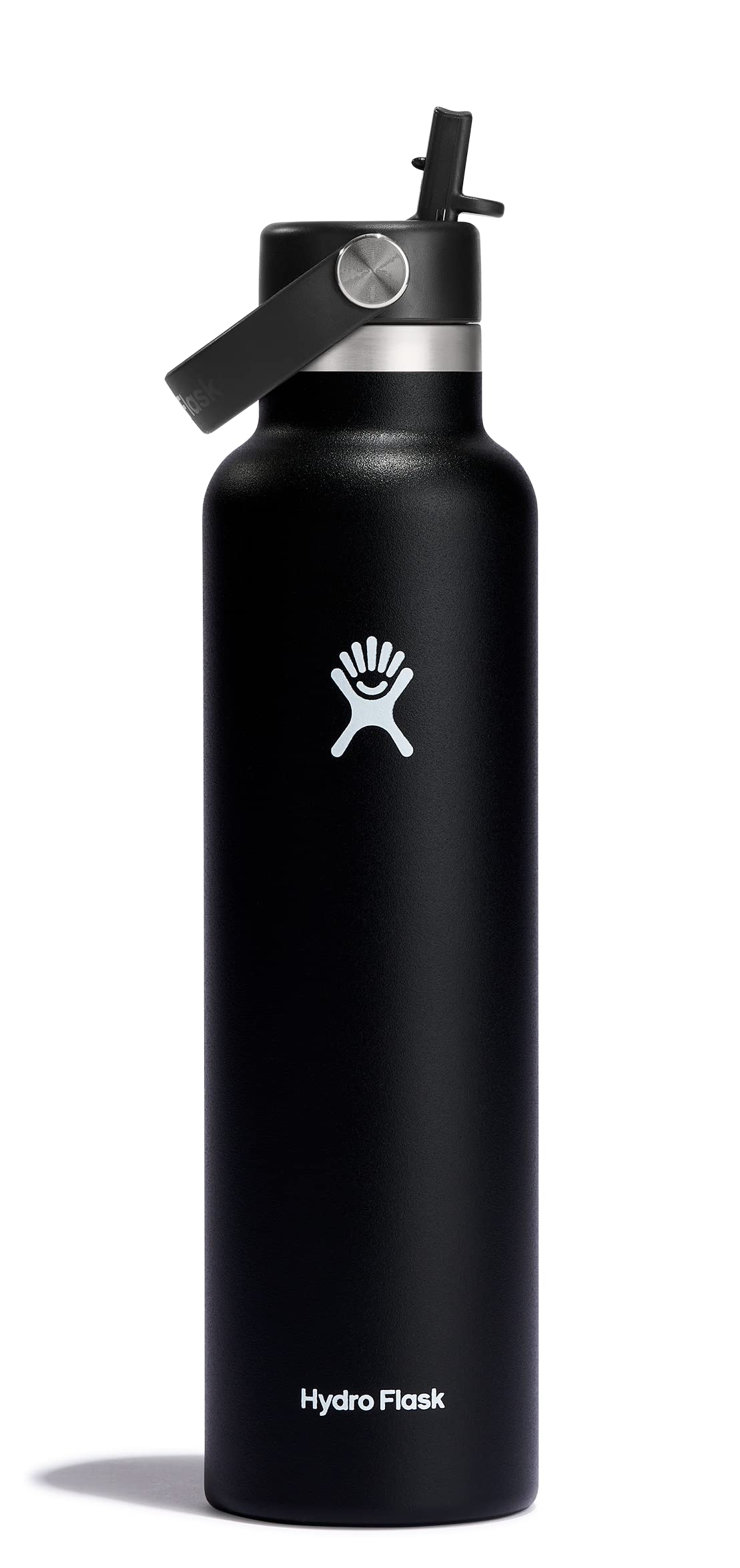 24-Oz Hydro Flask Standard Mouth w/ Flex Straw Cap (Black) $19.52 + Free Shipping w/ Prime or on orders $35+