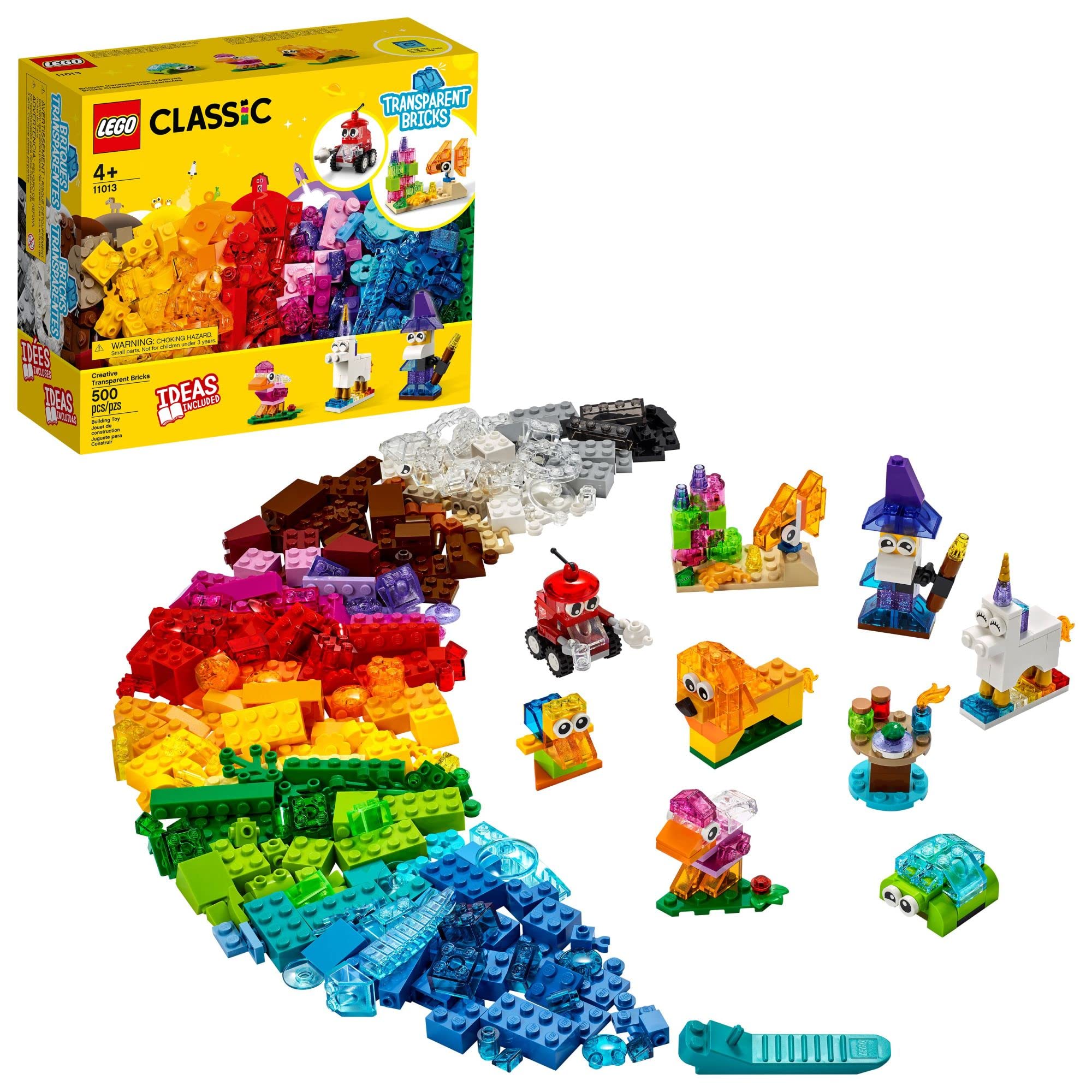 500-Piece LEGO Classic Creative Transparent Bricks $24 + Free Shipping w/ Prime or on $35+