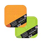 2-Pack Hyper Pet IQ Treat Lick Mat for Dogs &amp; Cats (Orange &amp; Green) $8.25 + Free Shipping w/ Amazon Prime or Orders $25+