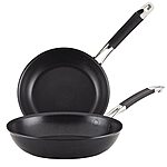 2-Piece 8.5&quot; &amp; 10&quot; Anolon Smart Stack Hard Anodized Nesting Skillet / Fry Pan Set (Black) $48.00 + Free Shipping