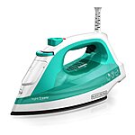 Black &amp; Decker Light 'N Easy Compact Steam Iron (Teal, IR1010) $12 + Free Shipping w/ Prime or on $35+