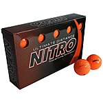 15-Pack Nitro Long Distance High-Durability Golf Balls (Orange) $8.95