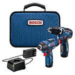 Bosch 12V Max Kit w/ 3/8&quot; Drill/Driver, 1/4&quot; Hex Impact Driver &amp; 2x Batteries $99.00 + Free Shipping