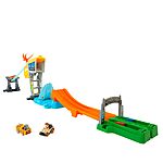 Hot Wheels Jurassic World Racerverse World Track Set w/ 2 Die-Cast Racers (Blue The Dinosaur &amp; Owen)  $16.00 + Free Shipping w/ Prime or on $35+