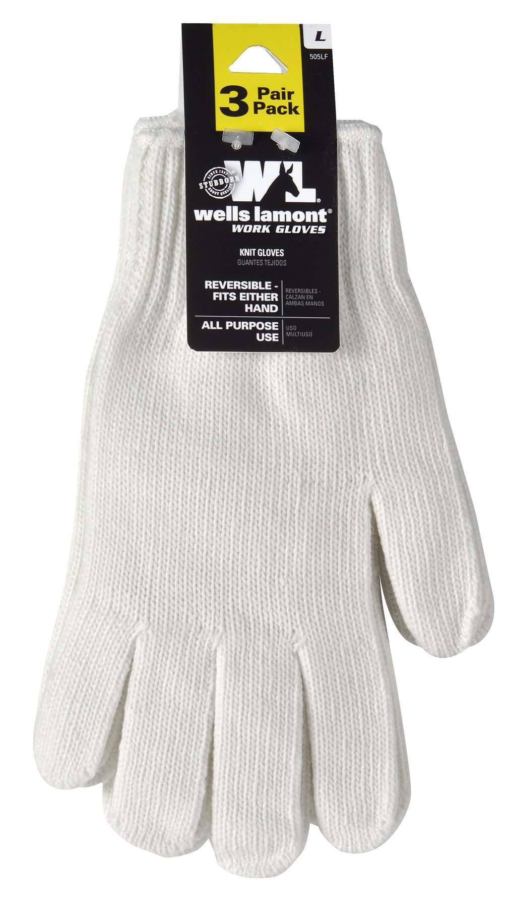 3-Pack Wells Lamont Polyester Work Gloves (Large, White) $1.62 + Free Shipping w/ Prime or on $35+
