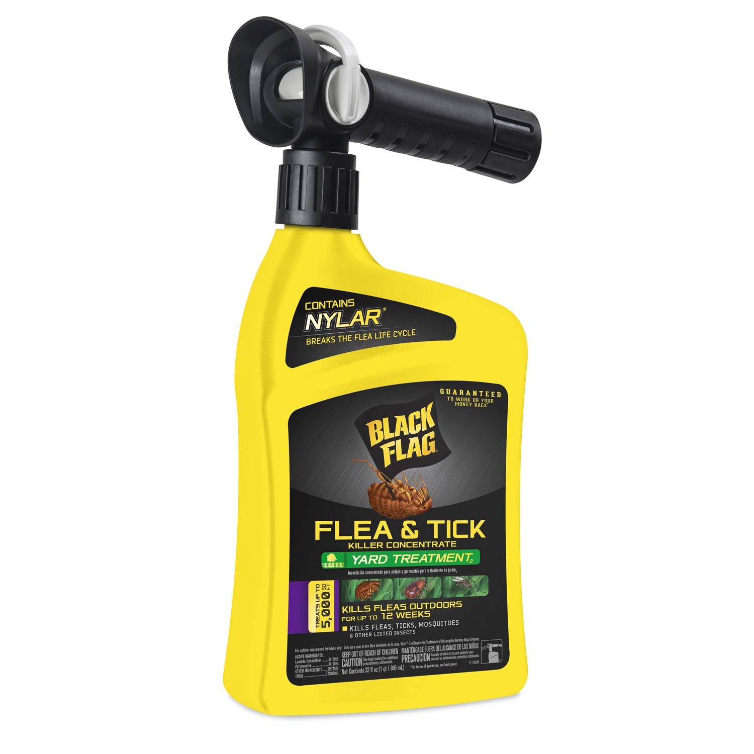 32-Oz Black Flag Flea & Tick Killer Concentrate Ready-to-Spray Yard Treatment $3.50 + Free Shipping w/ Prime or on $35+