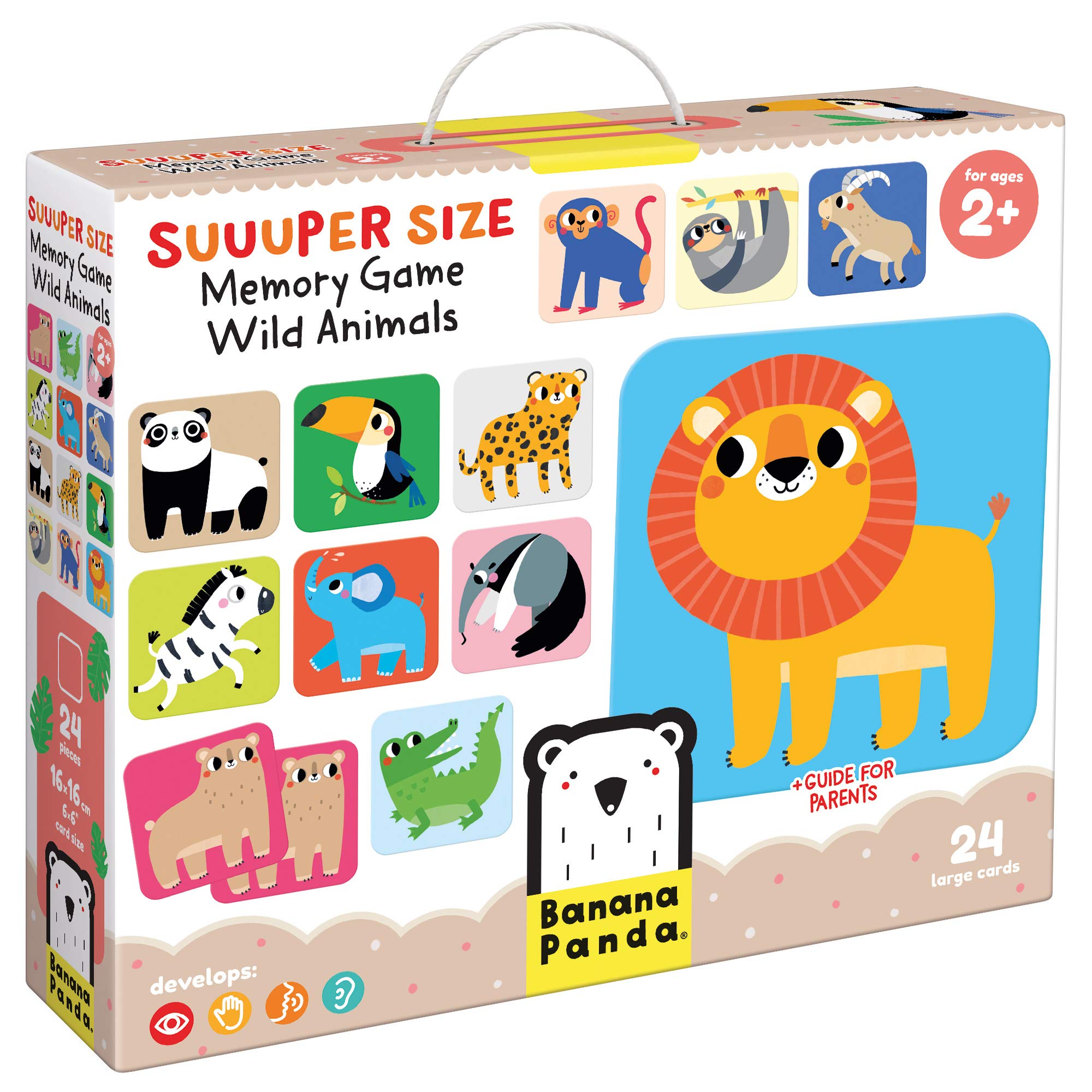 Banana Panda Suuuper Size Memory Game (Wild Animals, 24 Extra-Large Cards) $15.39 + Free Shipping w/ Prime or on orders $35+