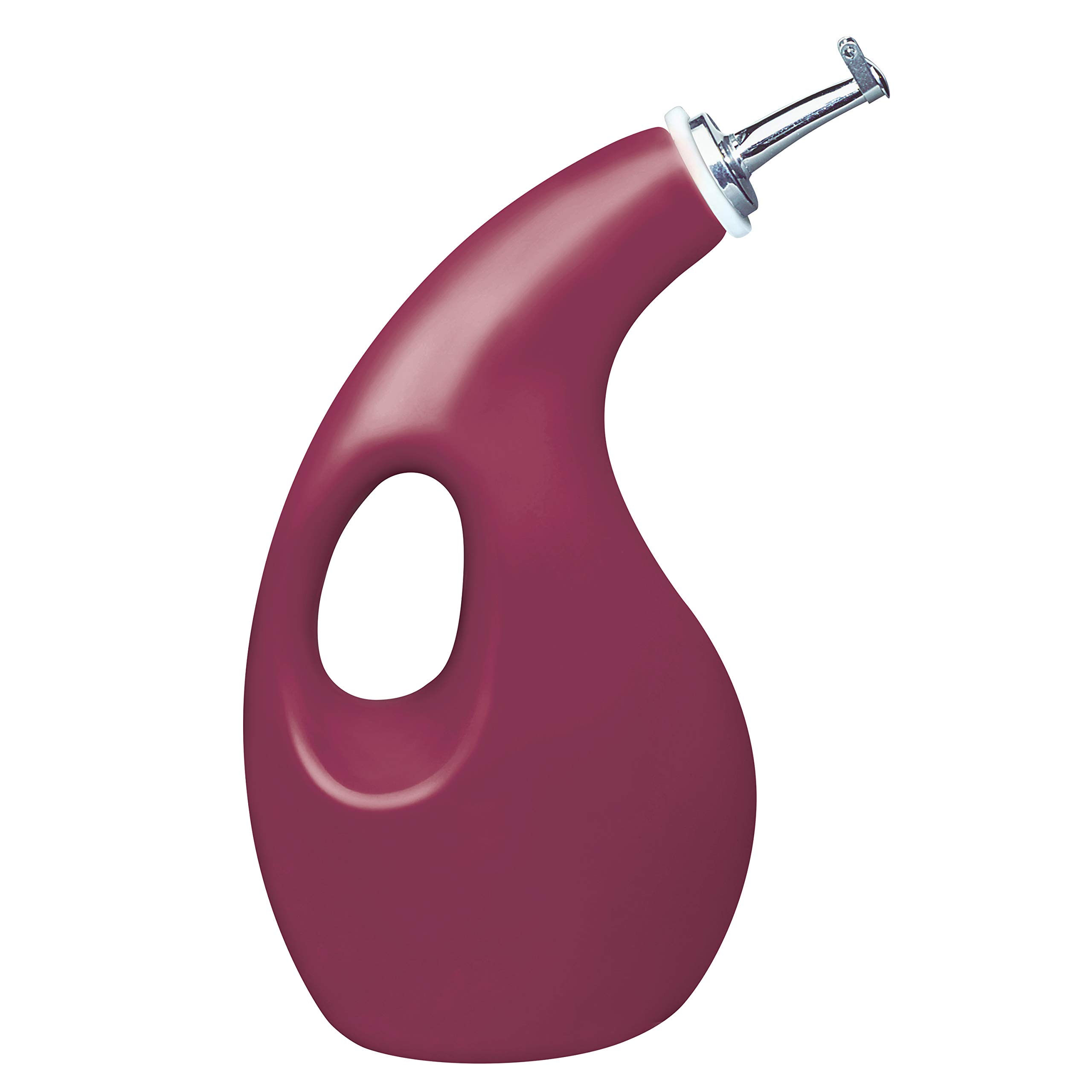 24-Oz Rachael Ray Solid Glaze Ceramics EVOO Olive Oil Bottle Dispenser w/ Spout (Burgundy) $8 + Free Shipping w/ Prime or on $35+