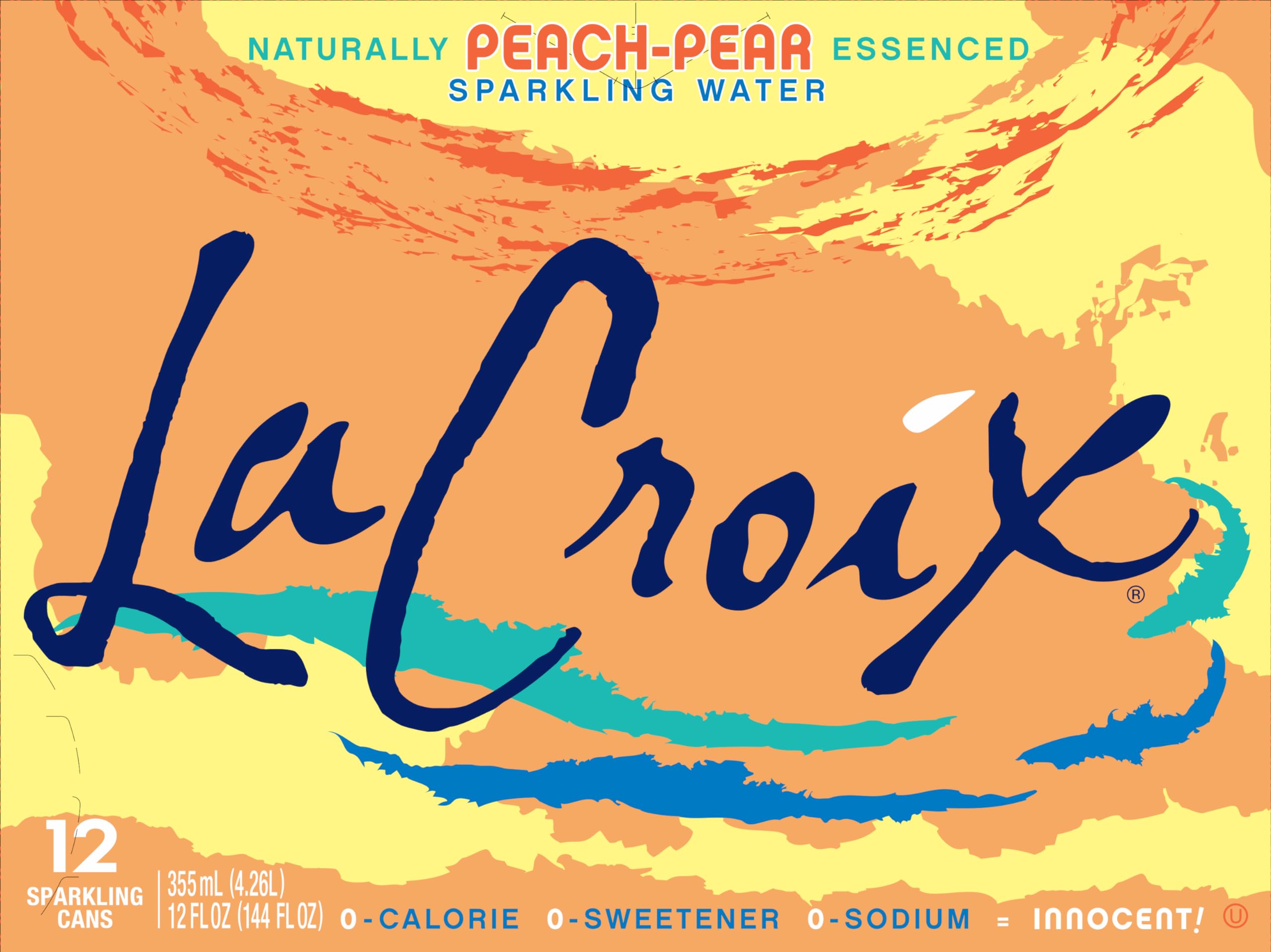 12-Pack 12-Oz LaCroix Naturally Sparkling Water (Peach-Pear) $3.60 + Free Shipping w/ Prime or on $35+