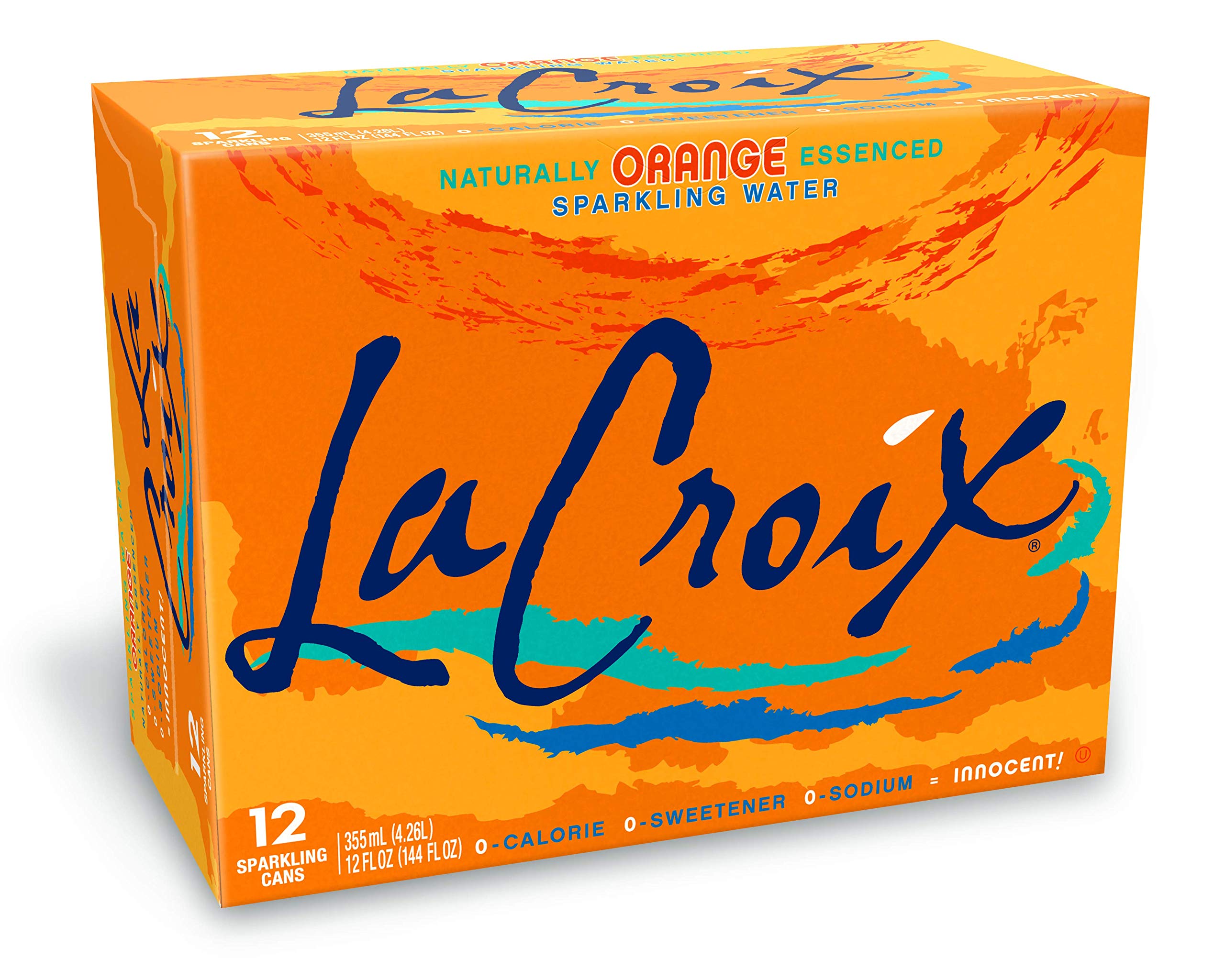 12-Pack 12-Oz LaCroix Naturally Sparkling Water (Orange) $3.60 + Free Shipping w/ Prime or on $35+