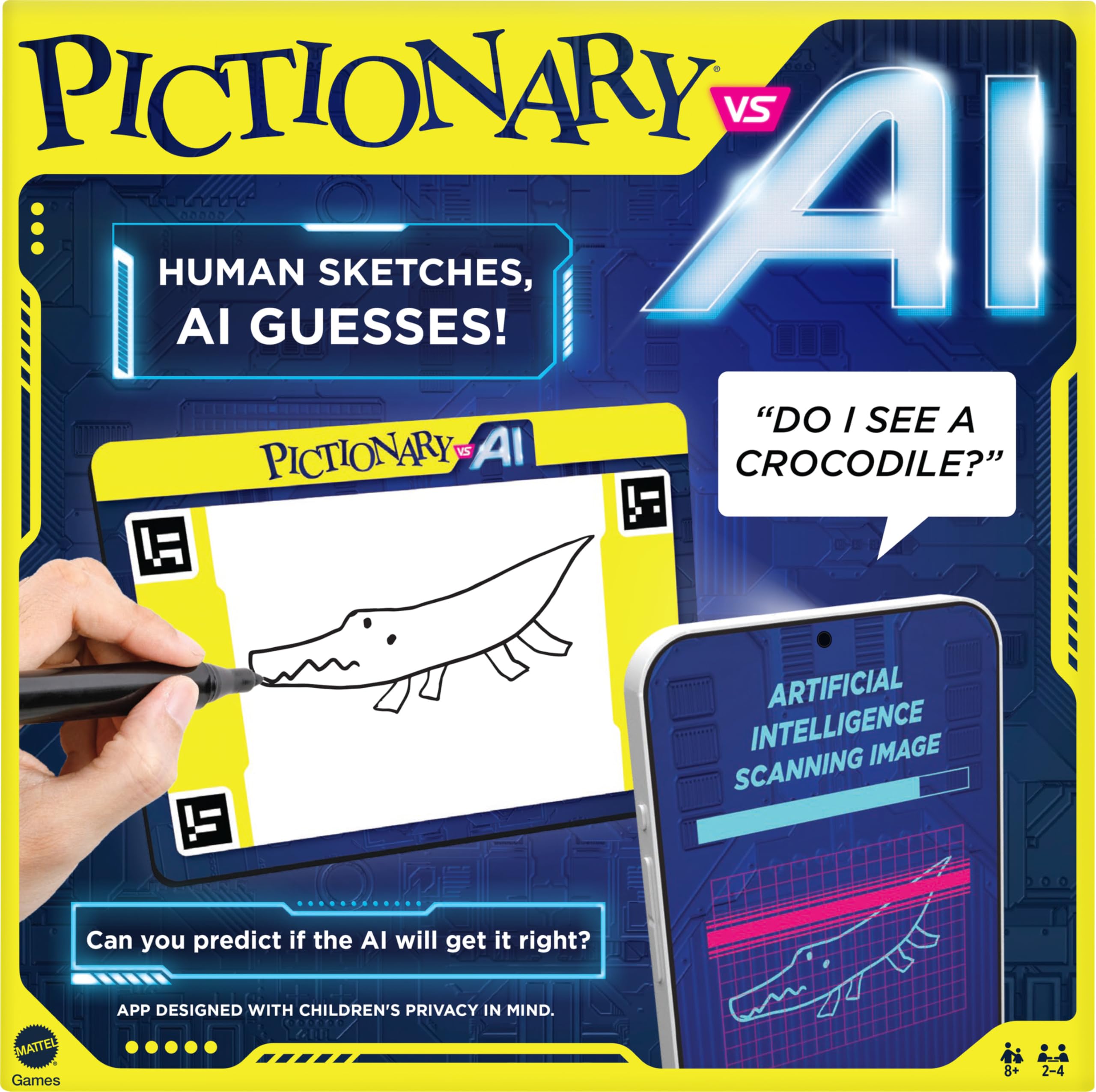 Mattel Games Pictionary Vs. AI Family Board Game $6.49 + Free Shipping w/ Prime or on $35+