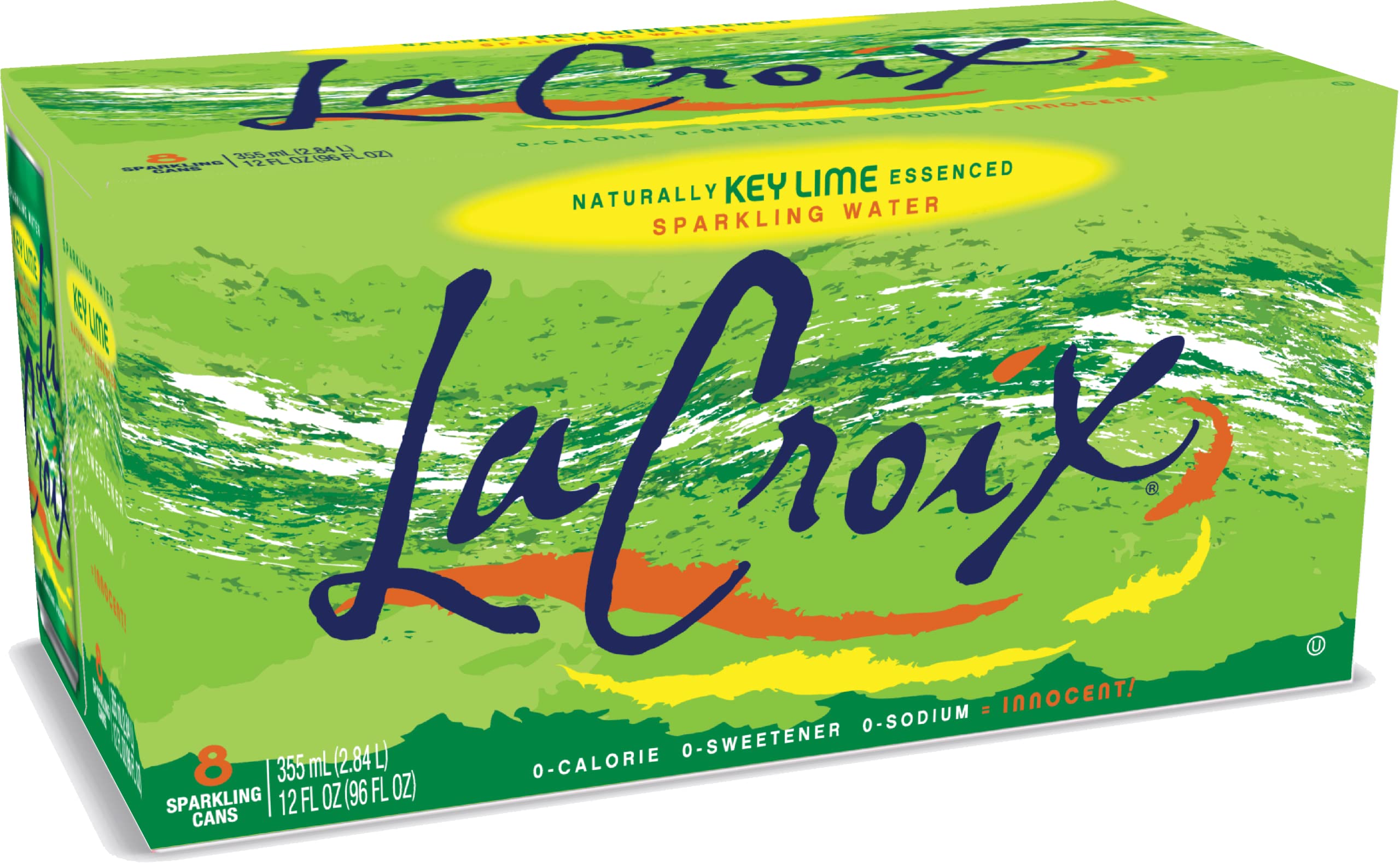 8-Pack 12-Oz LaCroix Naturally Sparkling Water (Key-Lime) $2.50 + Free Shipping w/ Prime or on $35+