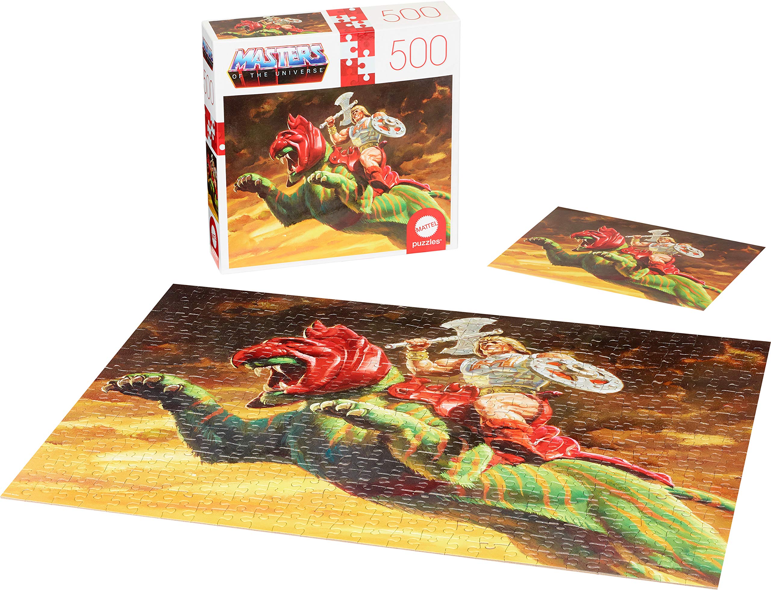 500-Piece Mattel Games Masters of The Universe He-Man & Battle Cat Jigsaw Puzzle w/ Mini-Poster $3.89 + Free Shipping w/ Prime or on $35+