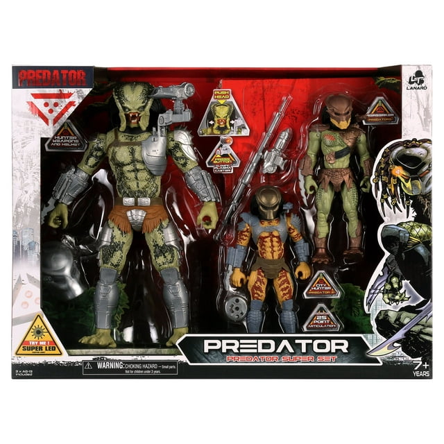 3-Count Predator Action Figure Super Set $8.19 + Free S&H w/ Walmart+ or $35+