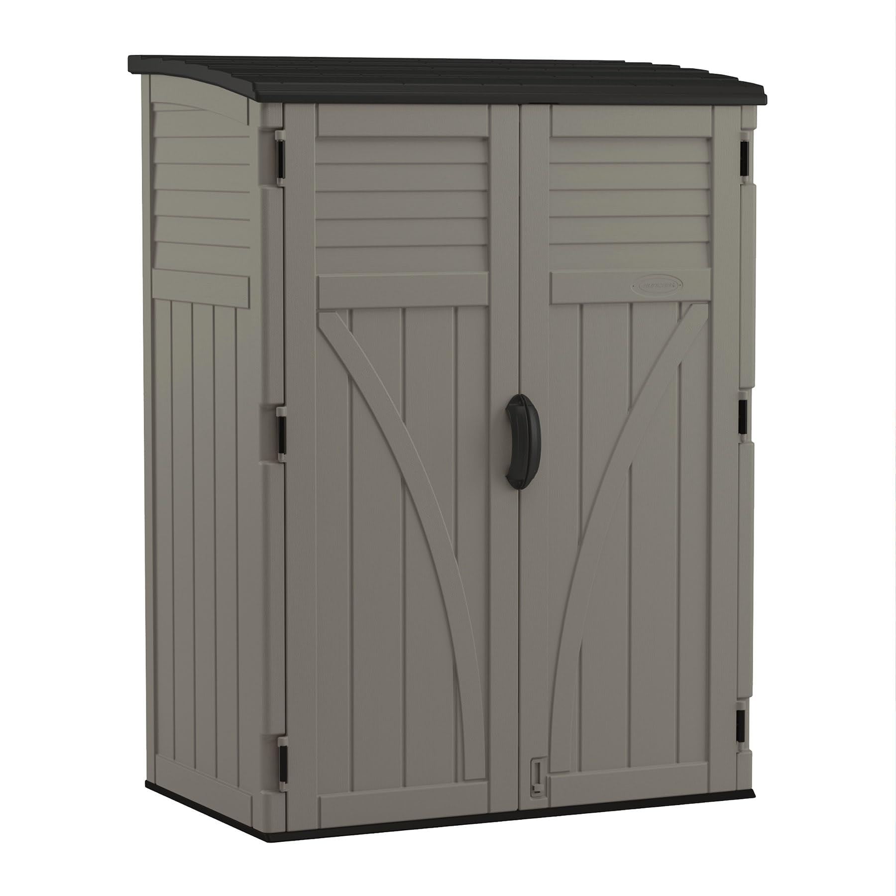 Suncast Resin Vertical Lockable Storage Shed (32.5"D x 41"W x 71.5"H) $245 + Free Shipping