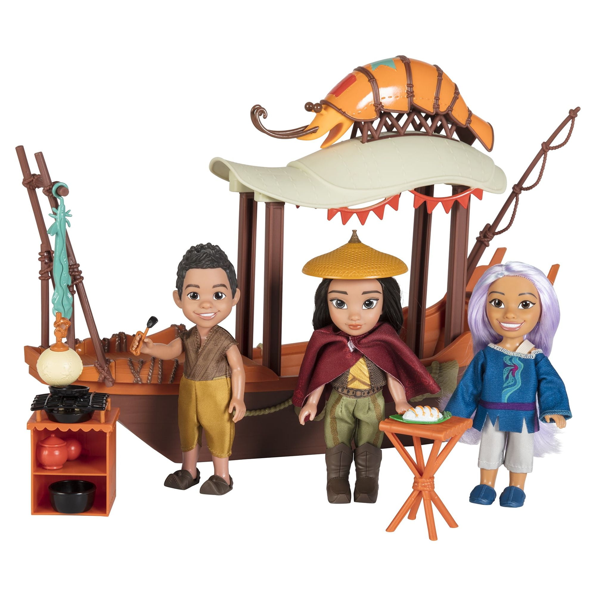Disney Raya & The Last Dragon Raya Doll & Crew Shrimp Boat Petite Playset $9.26 + Free S&H w/ Walmart+ or $35+