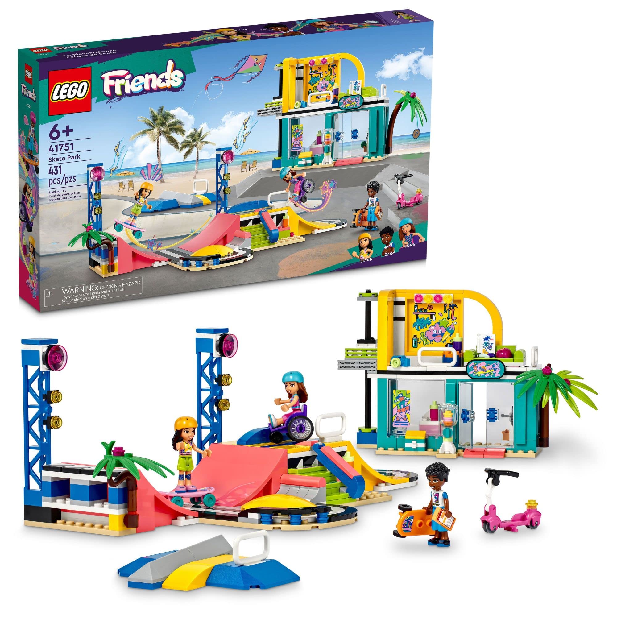 431-Piece LEGO Friends Skate Park Set (41751) $34.90 + Free Shipping w/ Prime or on $35+