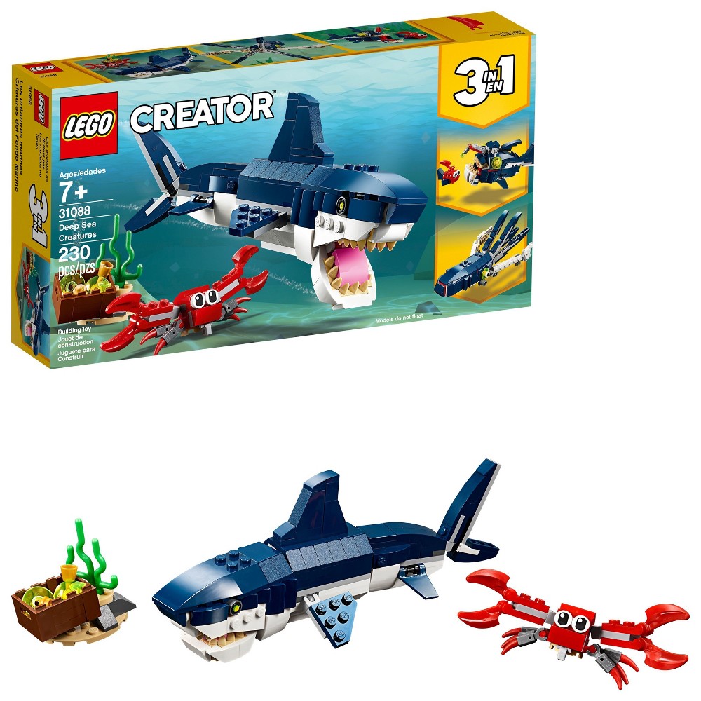 230-Piece LEGO Creator 3 in 1 Deep Sea Creatures $10.39 + Free Store Pickup at Target or FS on $35+