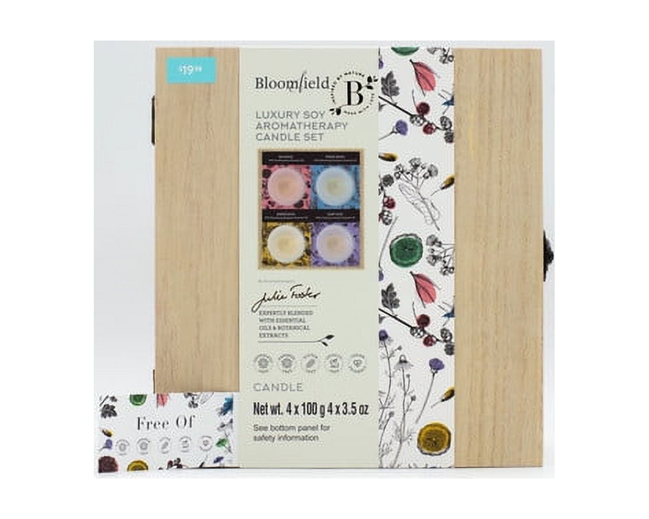 4-Piece Bloomfield Luxury Soy Aromatherapy Candle Set $6.38 + Free S&H w/ Walmart+ or $35+