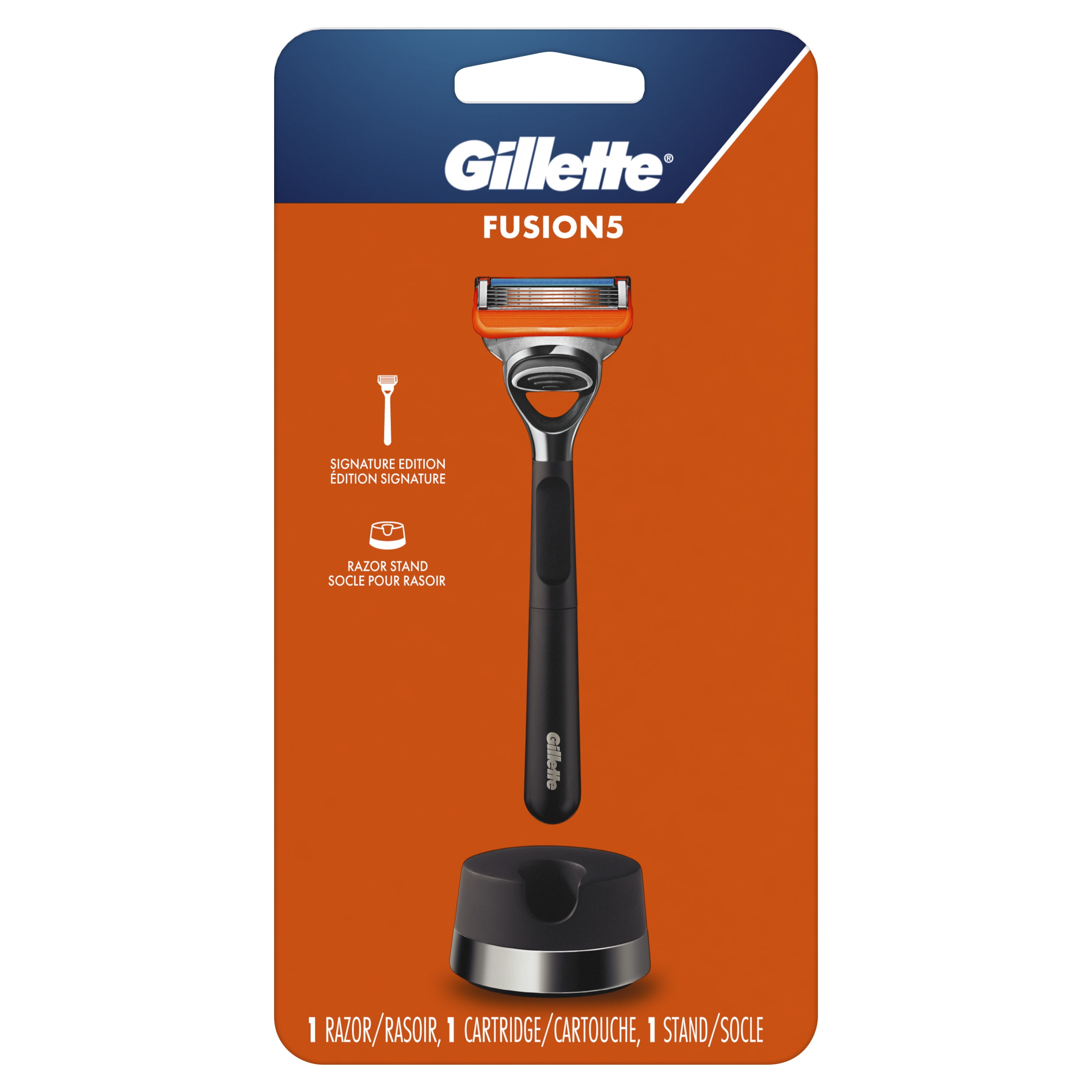 Gillette Fusion5 Signature Edition Razor Handle, Stand & 1 Blade Refill $7.25 + Free S&H w/ Walmart+ or $35+