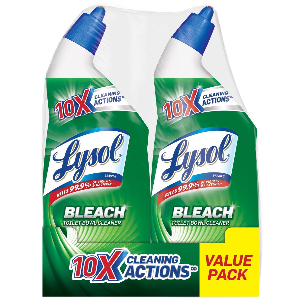 2-Count 24-Oz Lysol Toilet Bowl Cleaner w/ Bleach $3.44 w/ S&S + Free Shipping w/ Prime or on $35+