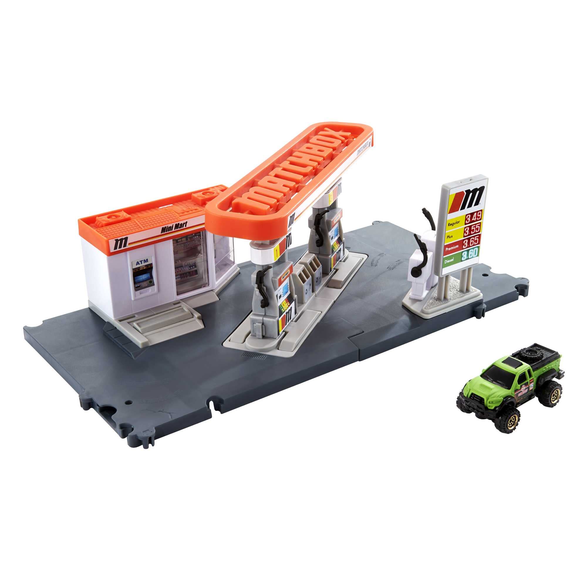 Matchbox Cars Action Drivers Playset w/ Fuel Station, Toy Truck & Moveable Gas Hoses $10 + Free Shipping w/ Prime or on $35+