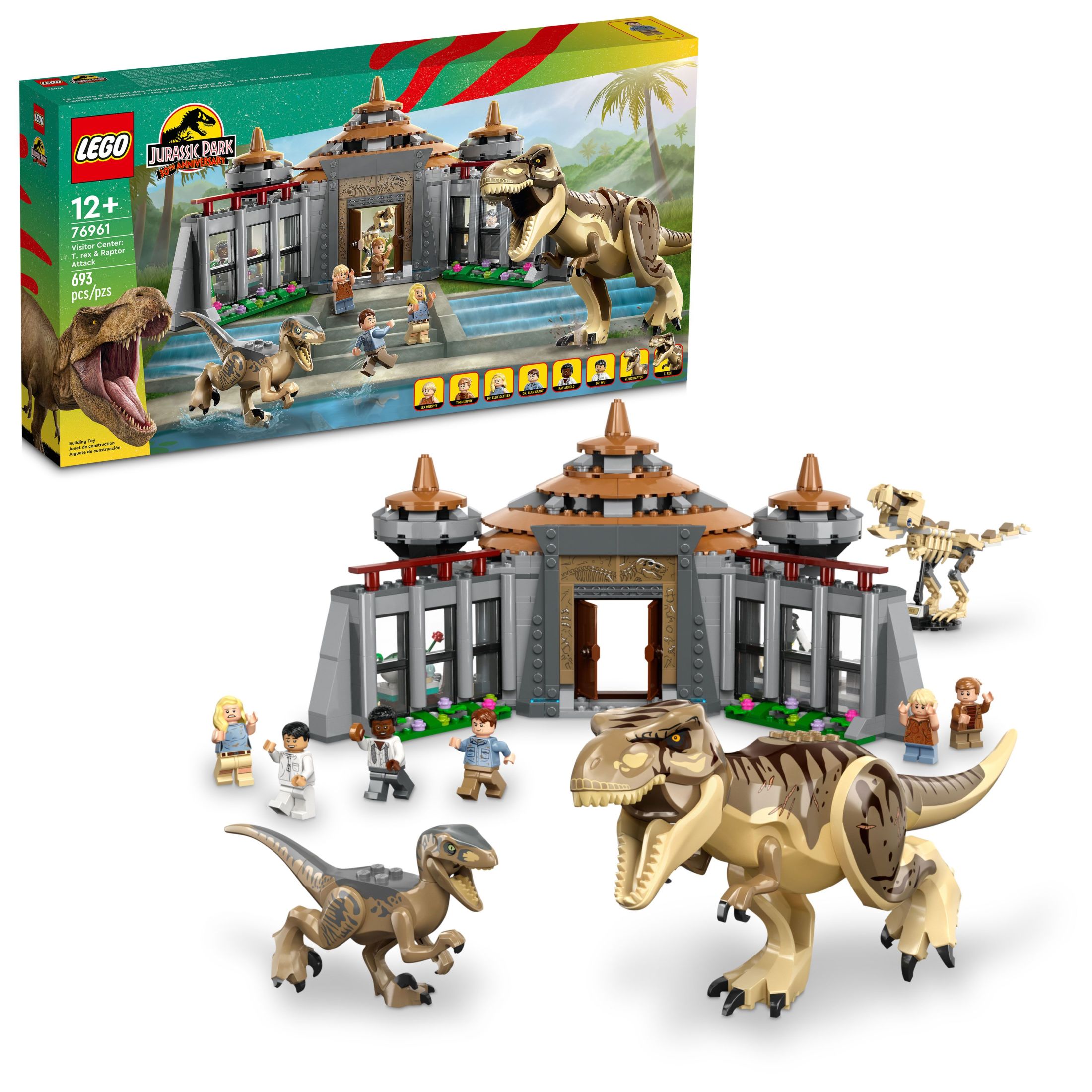 693-Piece LEGO Jurassic Park Visitor Center: T. rex & Raptor Attack $89 + Free Shipping
