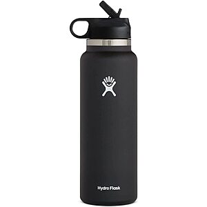 40 Oz Hydro Flask Wide Mouth Straw Lid Various