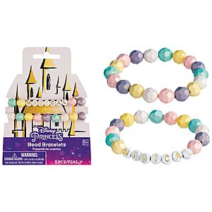 Disney Unwritten Multi Color Glass Beads Little Mermaid Family is a  Treasure Beaded Stretch 2-Piece Set Bracelet