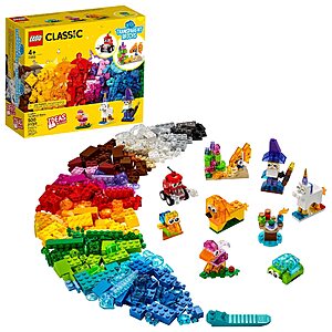 500-Piece LEGO Classic Creative Transparent Bricks $  24 + Free Shipping w/ Prime or on $  35+