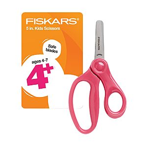 5" Fiskars Blunt-Tip Scissors for Kids (Pink, 4-7 Years) $  1.22 + Free Shipping w/ Prime or on $  35+
