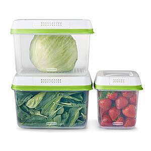 6-Piece Rubbermaid FreshWorks Produce Saver Containers (Medium/Large)