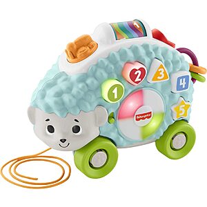 Fisher-Price Linkimals Happy Shapes Hedgehog Pull Along Learning Toy w/ Interactive Music & Lights $13.49 + Free Shipping w/ Prime or on $35+