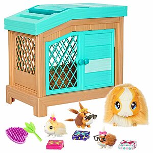 Little Live Pets - Mama Surprise Guinea Pig, Hutch, 3 Babies 20+ Sounds & Reactions $  25.00 + Free Shipping w/ Prime or on $  35+