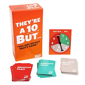 They're a 10 But...The Hot or Not Party Game $  6.24 + Free Shipping w/ Prime or on $  35+