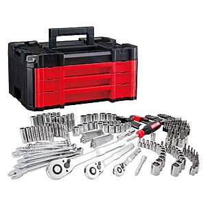 230-Piece Craftsman Versastack Mechanics Tool Set w/ 1/4", 3/8" and 1/2" Drive $  99 + Free Shipping