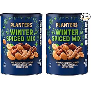 2-Pack 18.75-Oz Planters Mixed Nuts (Winter Spiced Mix) $  5.00 + Free Shipping w/ Prime or on $  35+