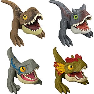 4-Pack Jurassic World Dominion Uncaged Wild Pop Ups Dinosaur Toys .70
