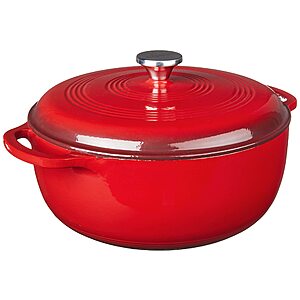 7.5-Qt Lodge Enameled Cast Iron Dutch Oven with Lid (Island Spice Red) $54.90 + Free Shipping