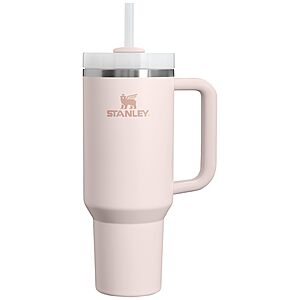 40-Oz Stanley Quencher H2.0 Stainless Steel Vacuum Insulated Tumbler w/ Lid and Straw (Rose Quartz 2.0) $26.99 + Free Shipping w/ Prime or on $35+