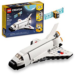 144-Piece LEGO Creator 3-in-1 Space Shuttle Building Toy Kit $7.50
