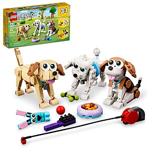 475-Piece LEGO Creator 3-In-1: Adorable Dogs Learning & Educational Building Set $19.20 